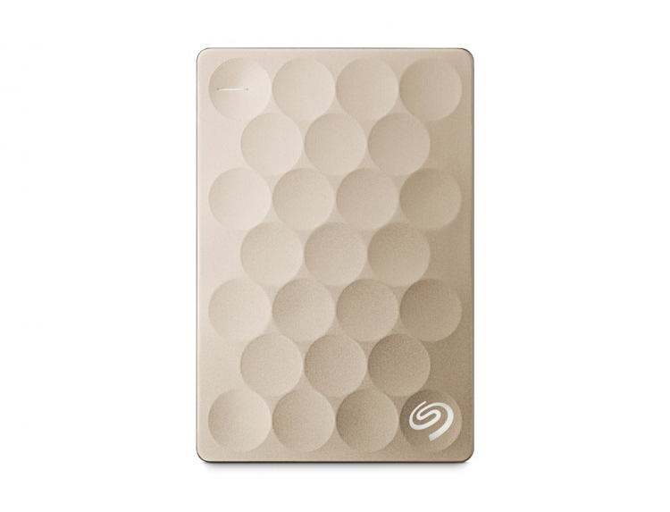 Внешний жесткий диск HDD 2,5 Seagate 2TB Backup Plus Ultra Slim (STEH2000201) USB 3.0 Gold 1