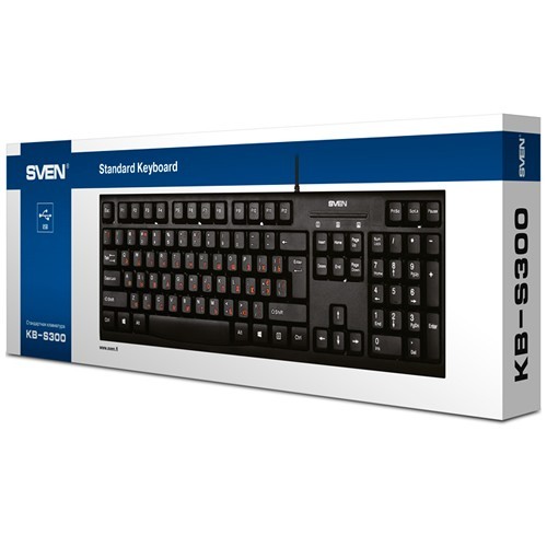 Клавиатура SVEN KB-S300 PS/2 Black (Черный) EAC 5