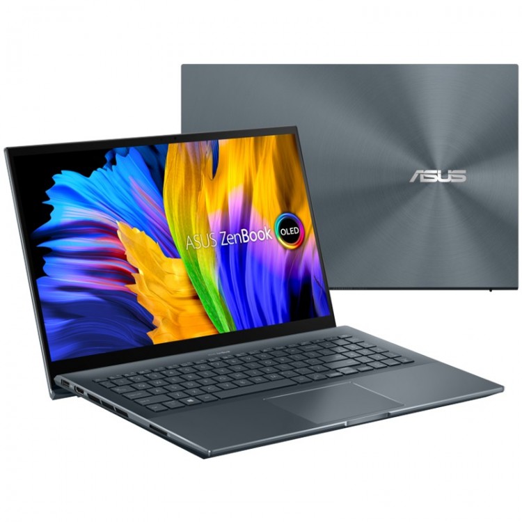 Ноутбук ASUS Zenbook Pro 15" OLED UM535QE-KY191W (AMD Ryzen 7 5800H 3.2 ГГц/15.6"/1920x1080/RAM 16Gb/SSD 512Gb/NVIDIA GeForce RTX 3050 Ti 4Gb/Win 11) Pine Grey (Серый) 6