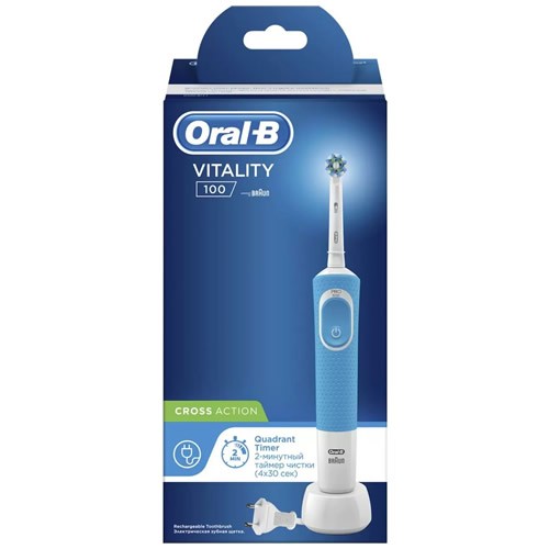 Электрическая зубная щетка Braun Oral-B Vitality D100.413.1 Cross Action Blue (Синий) EAC 3
