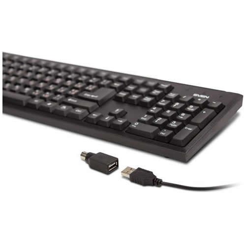 Клавиатура SVEN 303 Standard Power USB+PS/2 Black (Черный) EAC 3
