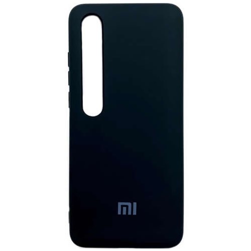 Силиконовая накладка для Xiaomi Mi 10 Black (Черная) 1