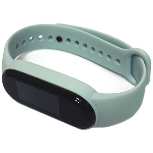 Силиконовый браслет для Xiaomi Mi Band 5 (Светло-голубой) 2