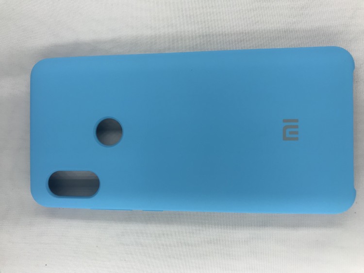 Чехол накладка с логотипом Mi для Xiaomi redmi Note 5 Голубая 1