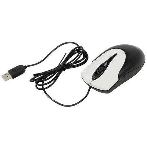 Проводная мышь Genius NetScroll 100 V2 USB оптическая Black/Silver (Черно-серебристая) 2