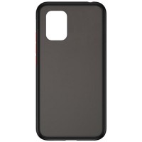 Силиконовая накладка для Xiaomi Mi 10 Lite Skin Feeling (Черная рамка)