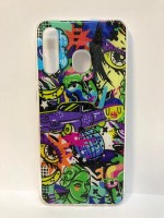 Силиконовая накладка для Samsung Galaxy A30 Цветная (Винил)