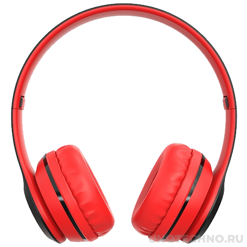 Беспроводные накладные наушники Borofone BO4 Charming Rhyme Black/Red (Черный/Красный) 1
