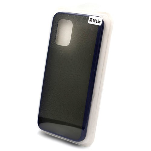 Силиконовая накладка для Xiaomi Mi 10 Lite Skin Feeling (Синяя рамка) 2