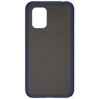 Силиконовая накладка для Xiaomi Mi 10 Lite Skin Feeling (Синяя рамка)