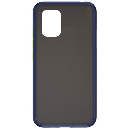 Силиконовая накладка для Xiaomi Mi 10 Lite Skin Feeling (Синяя рамка) 1