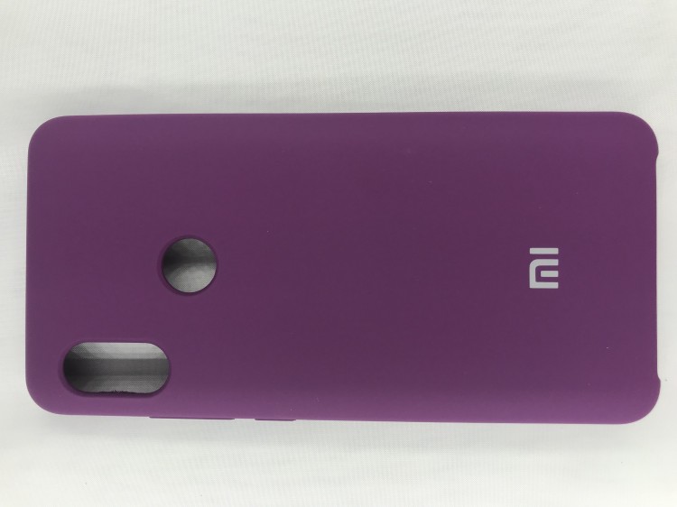 Чехол накладка с логотипом Mi для Xiaomi redmi Note 5 Фиолетовая 1
