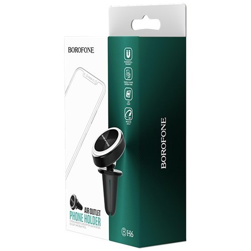 Автомобильный держатель Borofone BH6 Air Outlet Black (Черный) 6