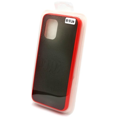 Силиконовая накладка для Xiaomi Mi 10 Lite Skin Feeling (Красная рамка) 2
