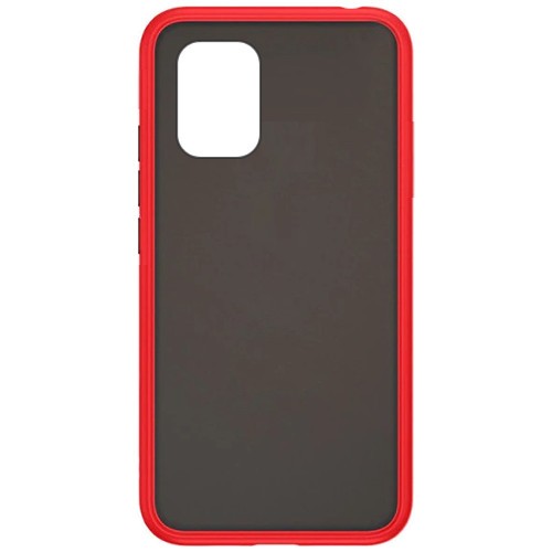 Силиконовая накладка для Xiaomi Mi 10 Lite Skin Feeling (Красная рамка) 1