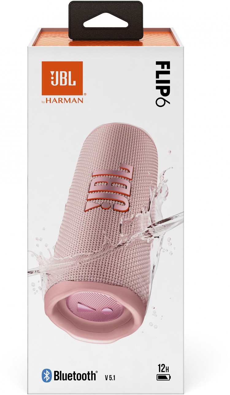 Портативная акустика JBL Flip 6 Pink (Розовый) EAC 9