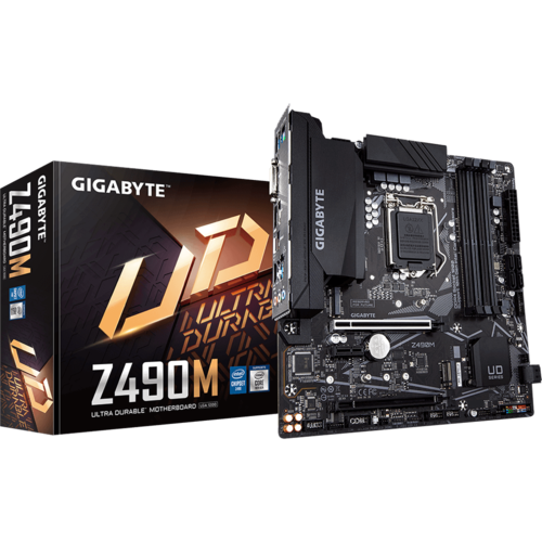 Материнская плата Gigabyte Z490 LGA1200 DDR4 (Z490M) mATX, Ret EAC 5