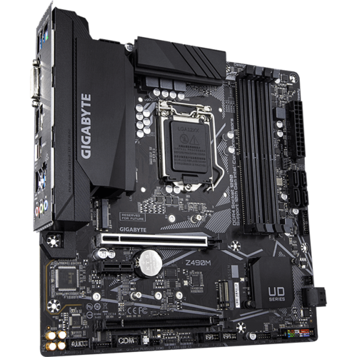 Материнская плата Gigabyte Z490 LGA1200 DDR4 (Z490M) mATX, Ret EAC 4