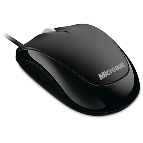 Проводная мышь Microsoft Compact Optical Mouse 500 USB оптическая (U81-00083) Black (Черная) 3