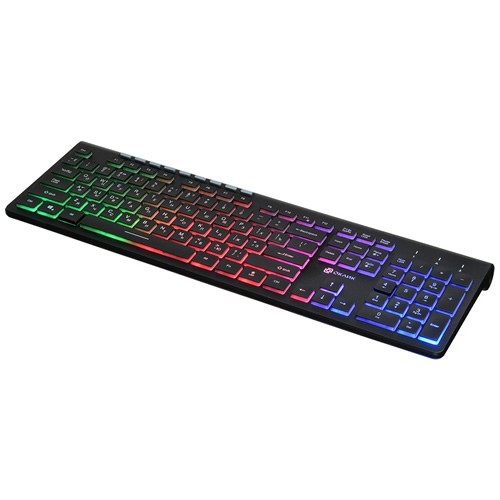 Клавиатура Oklick 490ML Slim Multimedia LED USB Black (Черная) 3