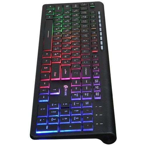 Клавиатура Oklick 490ML Slim Multimedia LED USB Black (Черная) 4