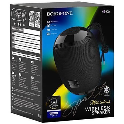 Портативная акустика Borofone BR6 Miraculous Black (Черный) 7