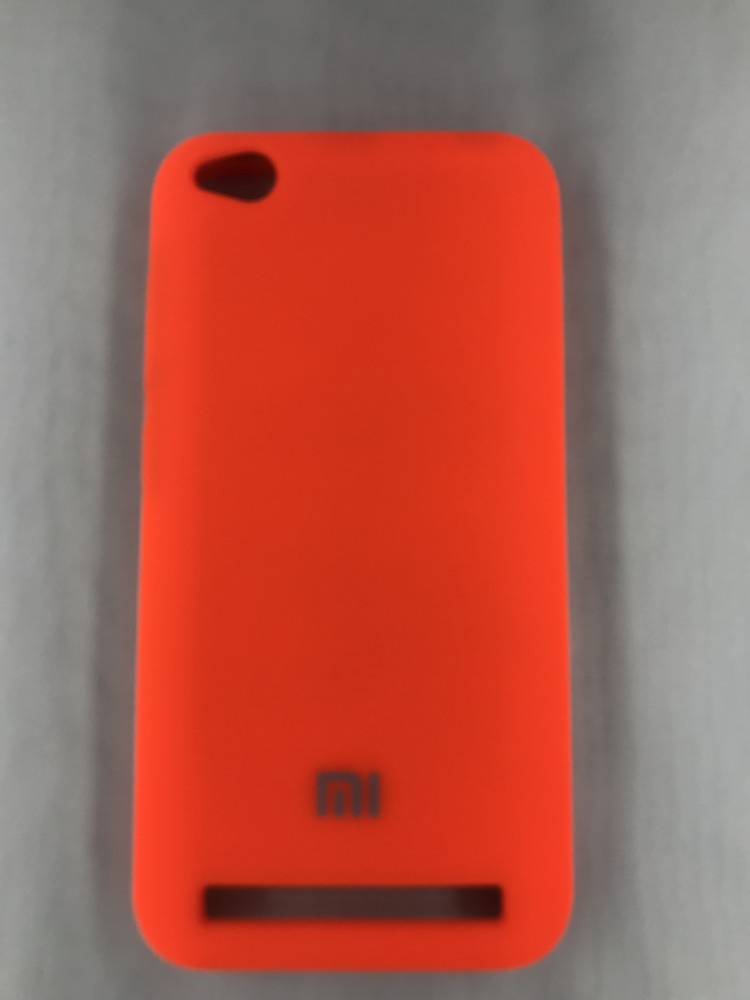 Чехол накладка с логотипом Mi для Xiaomi redmi 5A оранжевый 1
