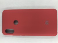 Чехол накладка с логотипом Mi для Xiaomi Mi8 Lite (Красная)