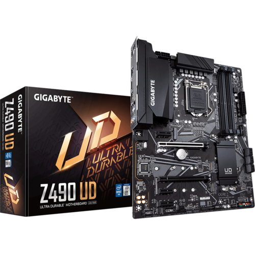 Материнская плата Gigabyte Z490 LGA1200 DDR4 (Z490 UD) ATX, Ret EAC 5