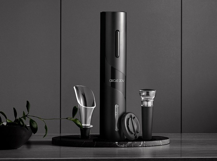 Винный набор аксессуаров Circle Joy 5 in 1 Black (Черный) CJ-TZ08 2
