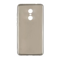 Силиконовая накладка для xiaomi redmi 5 темно-прозрачная