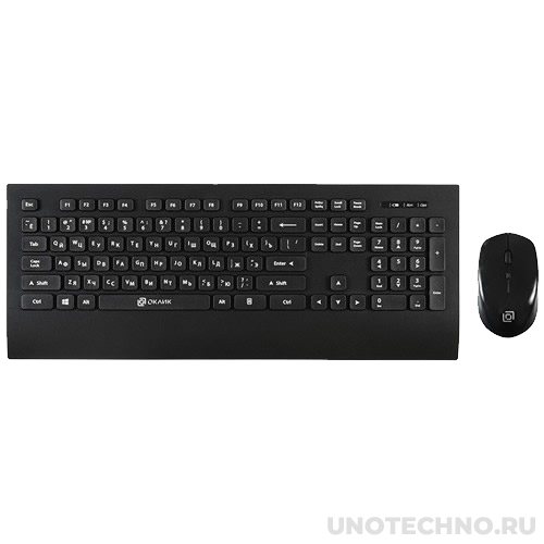 Комплект беспроводной Oklick 222M USB Black (Черный) 1