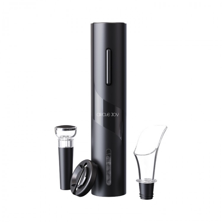 Винный набор аксессуаров Circle Joy 4 in 1 Black (Черный) CJ-TZ07 1