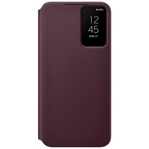 Чехол-книжка Samsung Clear View для Galaxy S22+ Бургунди (EF-ZS906CEEGRU) 1
