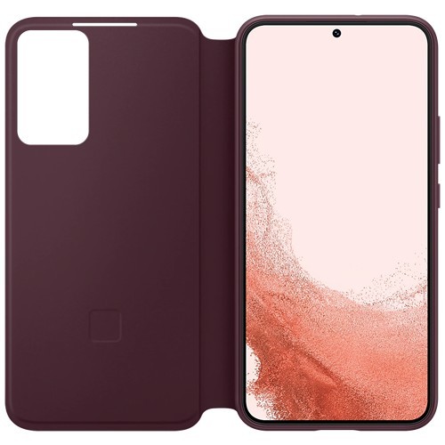 Чехол-книжка Samsung Clear View для Galaxy S22+ Бургунди (EF-ZS906CEEGRU) 3