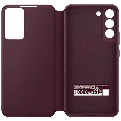 Чехол-книжка Samsung Clear View для Galaxy S22+ Бургунди (EF-ZS906CEEGRU) 4