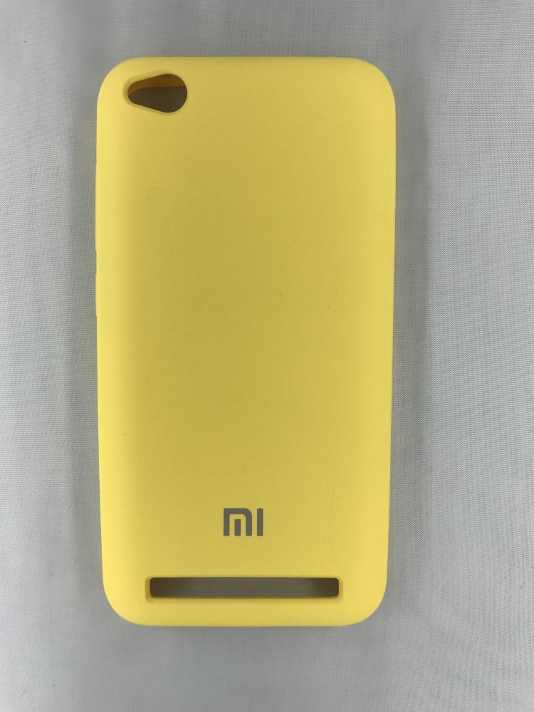 Чехол накладка с логотипом Mi для Xiaomi redmi 5A Желтая 1