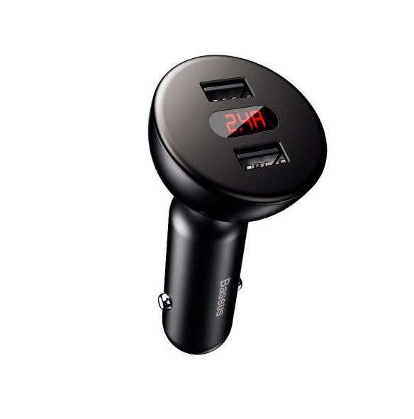 Автомобильное зарядное устройство Baseus Shake-head Digital Display Car Charger CCALL-YT01 1