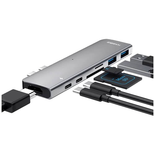 Многофункциональная док-станция типа-C Xiaomi HAGiBiS USB Type-C DC7 Gray (Серый) 4
