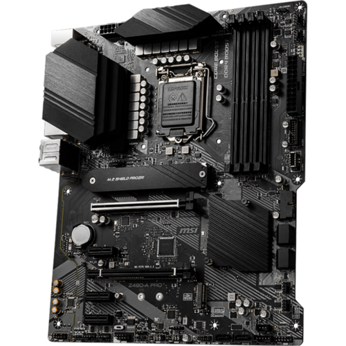 Материнская плата MSI Z490 LGA1200 DDR4 (Z490-A Pro) ATX, Ret EAC 4