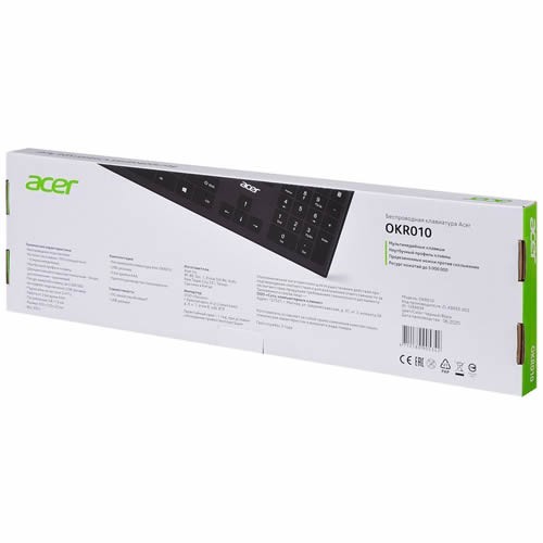 Беспроводная клавиатура Acer OKR010 USB Black (Черная) 8