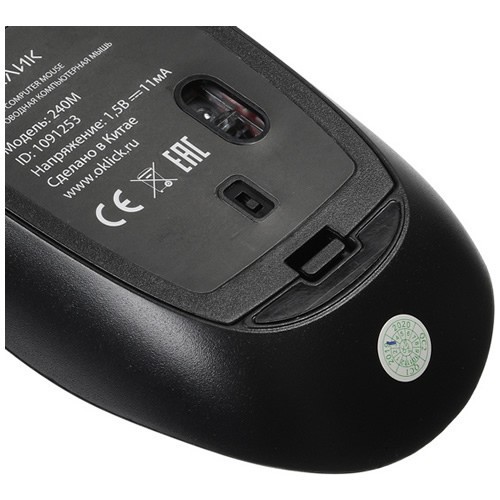 Комплект беспроводной Oklick 240M USB Black (Черный) 6