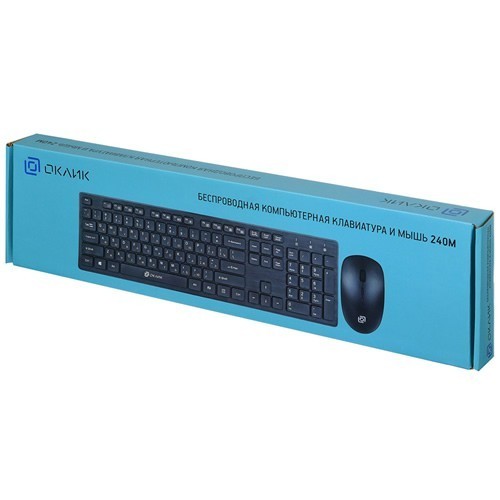 Комплект беспроводной Oklick 240M USB Black (Черный) 7
