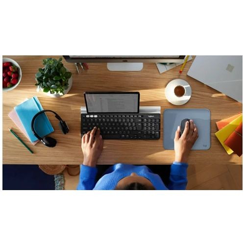 Коврик для мыши Logitech Mouse Pad Studio Series Blue Grey (Синий) 956-000051 EAC 5