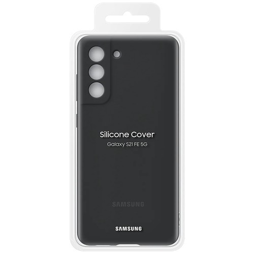 Клип-кейс Samsung Silicone для Galaxy S21 FE темно-серый (EF-PG990TBEGRU) 6
