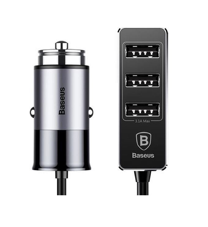 Автомобильное зарядное устройство Baseus Enjoy Together 4 USB Output Car Charger (Black) CCTON-01 1