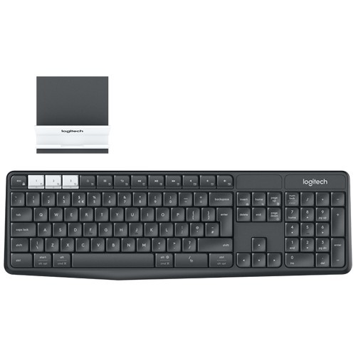 Беспроводная клавиатура Logitech K375S Multi-Device Wireless Keyboard and Stand Combo USB Graphite (Графитовая) EAC 1