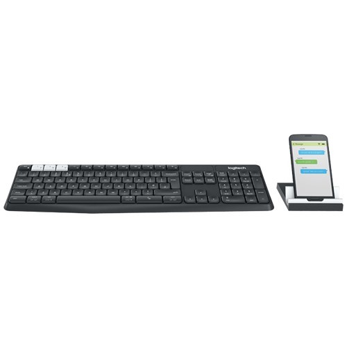 Беспроводная клавиатура Logitech K375S Multi-Device Wireless Keyboard and Stand Combo USB Graphite (Графитовая) EAC 2