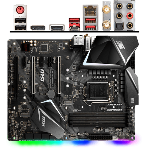 Материнская плата MSI Z390 LGA1151v2 DDR4 (Z390 Gaming Edge AC) ATX, Ret EAC 1
