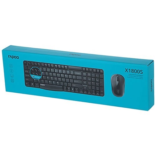 Комплект беспроводной Rapoo X1800S USB Black (Черный) 5